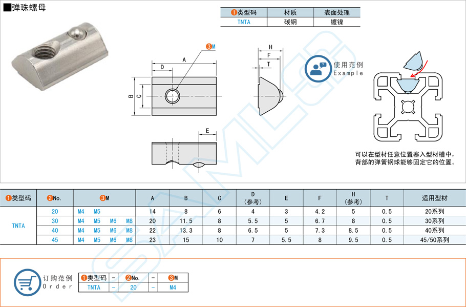 彈珠螺母規(guī)格型號大全 彈珠螺母規(guī)格型號大全