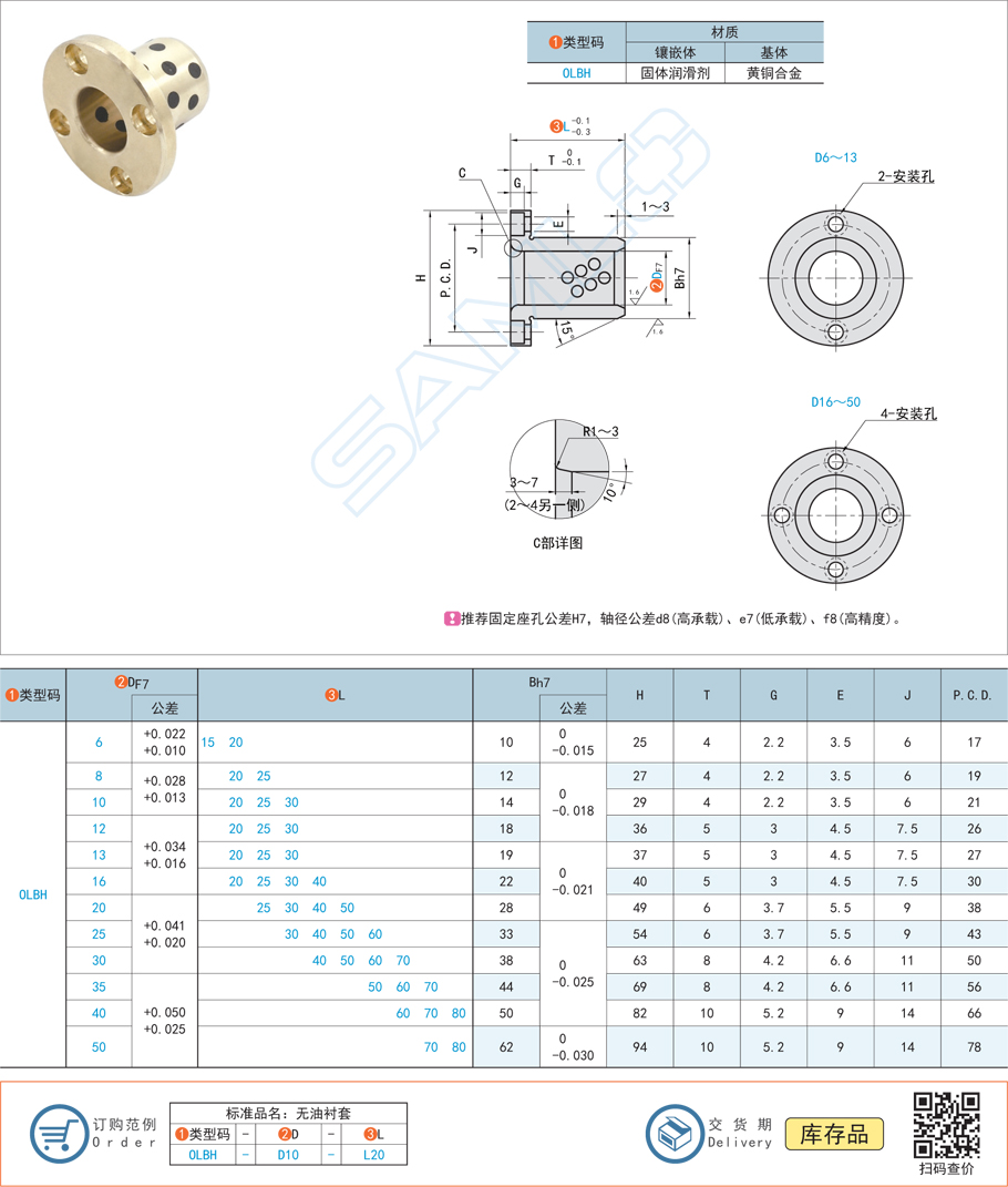 圓法蘭型無(wú)油襯套的承載極限是多少