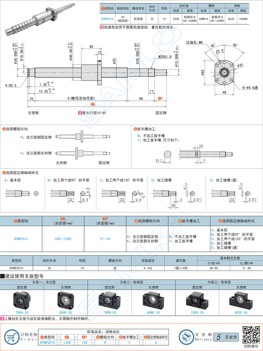 滾珠絲杠的注油孔設(shè)計(jì)注意事項(xiàng)