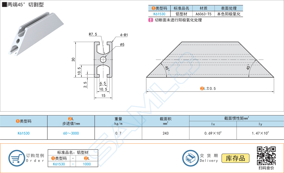 門框用鋁合金型材,鋁型材規(guī)格參數尺寸